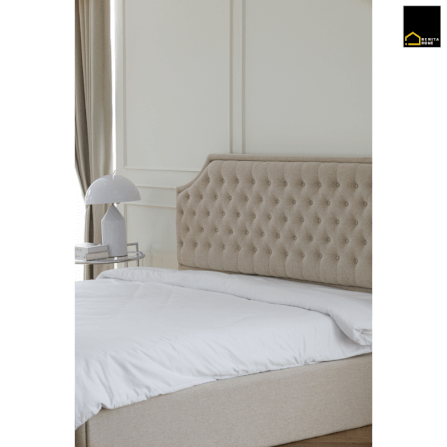 เตียงนอน 5 ฟุต RENITA HOME รุ่น Ashley สีน้ำตาลอ่อน_4